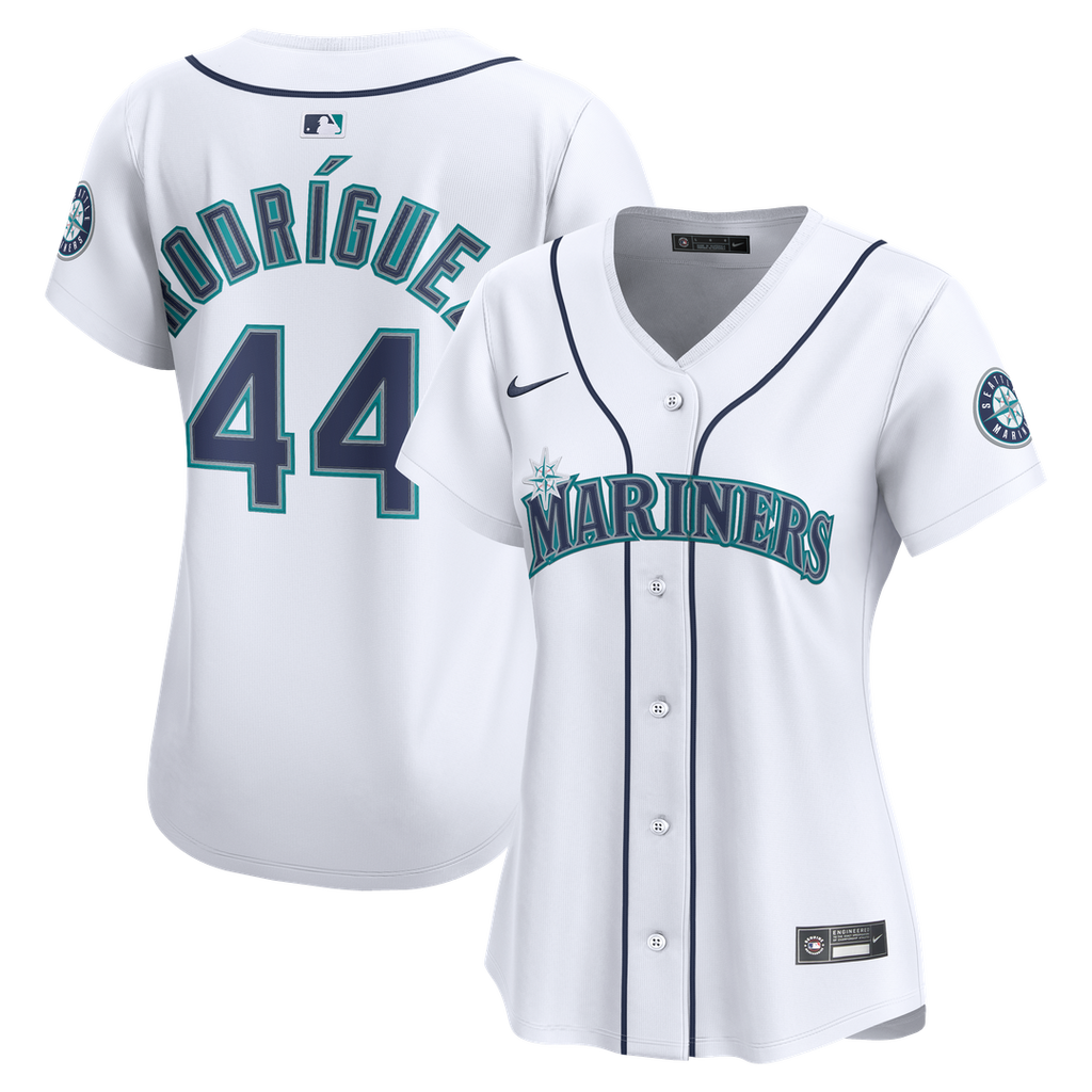 Julio Rodríguez Seattle Mariners Nike Women's Home Limited Jersey - White Official MLB Team Apparel Baseball Fan Gear