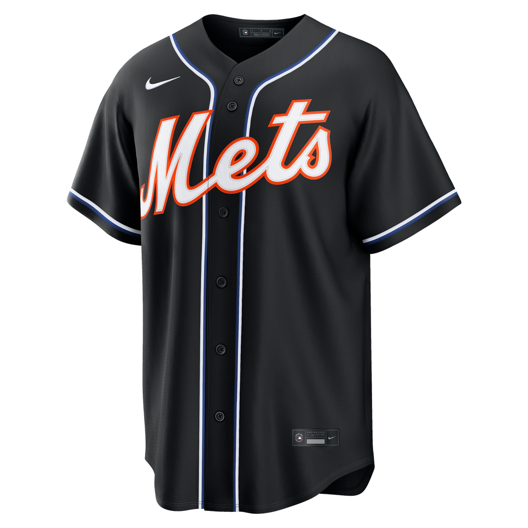Juan Soto New York Mets Nike Fashion Replica Black Out Jersey Official MLB Team Apparel Baseball Fan Gear