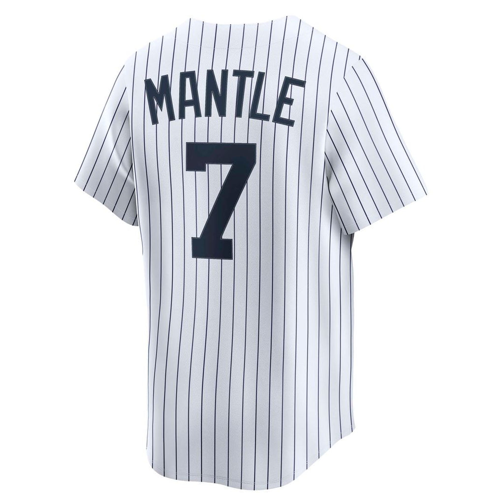 Mickey Mantle New York Yankees Nike Throwback Cooperstown Collection Limited Jersey - White Official MLB Team Apparel Baseball Fan Gear