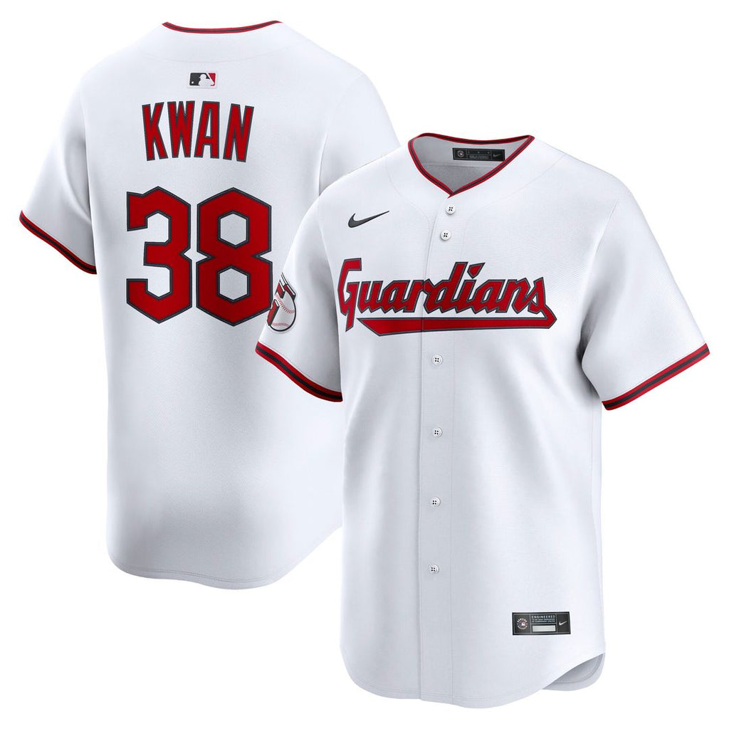 Steven Kwan Cleveland Guardians Nike Home Limited Player Jersey - White Official MLB Team Apparel Baseball Fan Gear