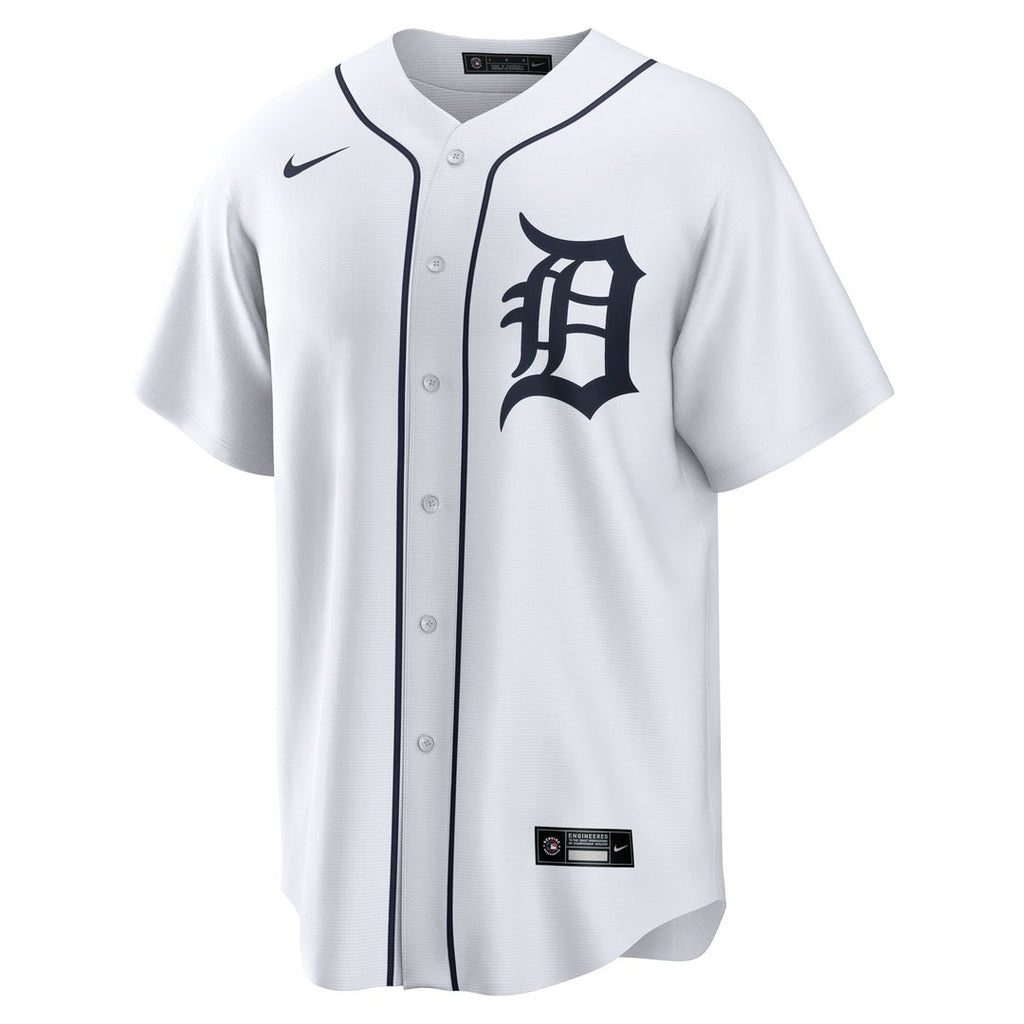 Kerry Carpenter Detroit Tigers Nike Home Replica Jersey - White Official MLB Team Apparel Baseball Fan Gear