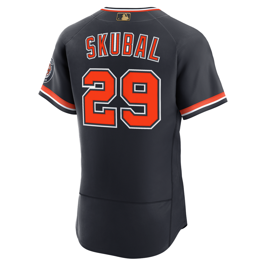 Tarik Skubal Detroit Tigers Nike Alternate MLB Awards Authentic Jersey - Navy Official MLB Team Apparel Baseball Fan Gear