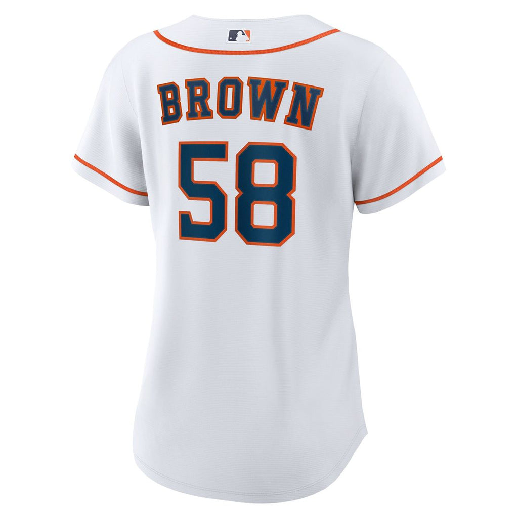 Hunter Brown Houston Astros Nike Women's Home Replica Jersey - White Official MLB Team Apparel Baseball Fan Gear