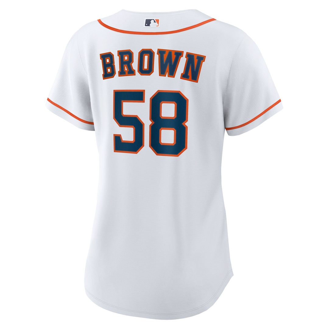 Hunter Brown Houston Astros Nike Women's Home Replica Jersey - White Official MLB Team Apparel Baseball Fan Gear