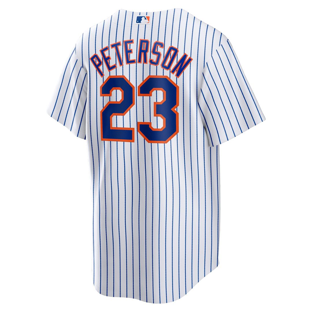 David Peterson New York Mets Nike Home Replica Jersey - White Official MLB Team Apparel Baseball Fan Gear