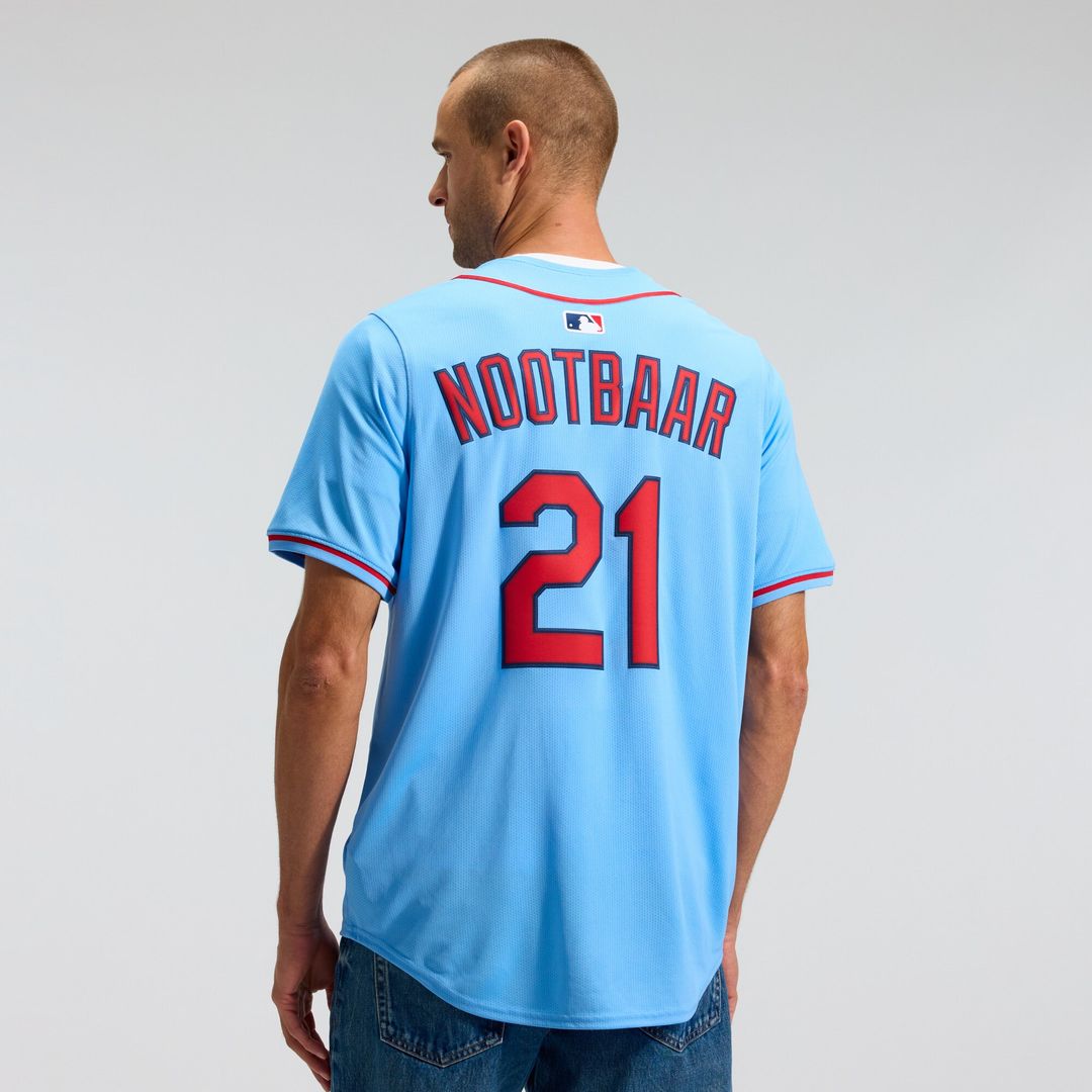 Lars Nootbaar St. Louis Cardinals Nike Alternate Limited Jersey - Light Blue Official MLB Team Apparel Baseball Fan Gear