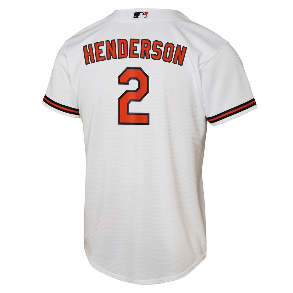 Gunnar Henderson Baltimore Orioles Nike Youth Home Replica Player Jersey - White Official MLB Team Apparel Baseball Fan Gear