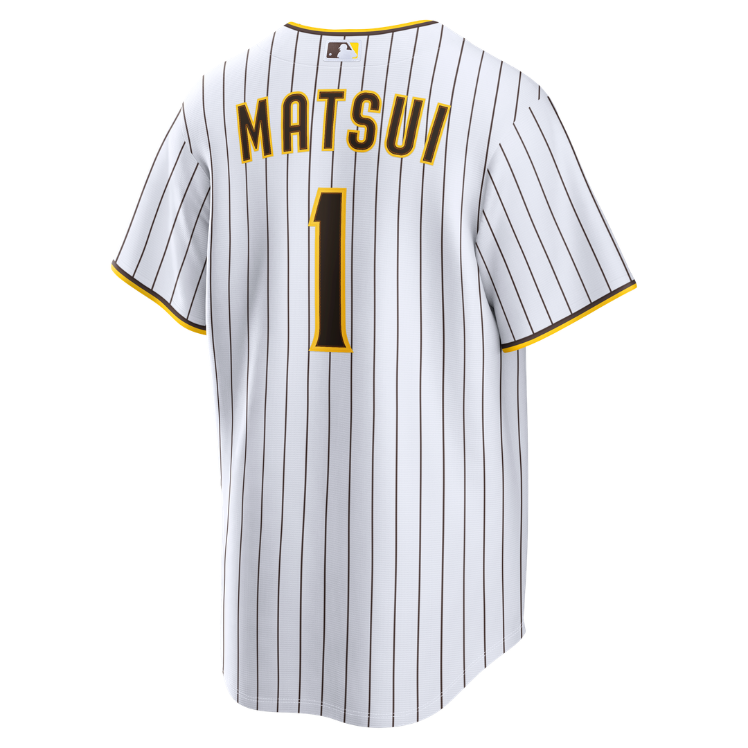 Yuki Matsui San Diego Padres Nike Home Replica Jersey - White Official MLB Team Apparel Baseball Fan Gear