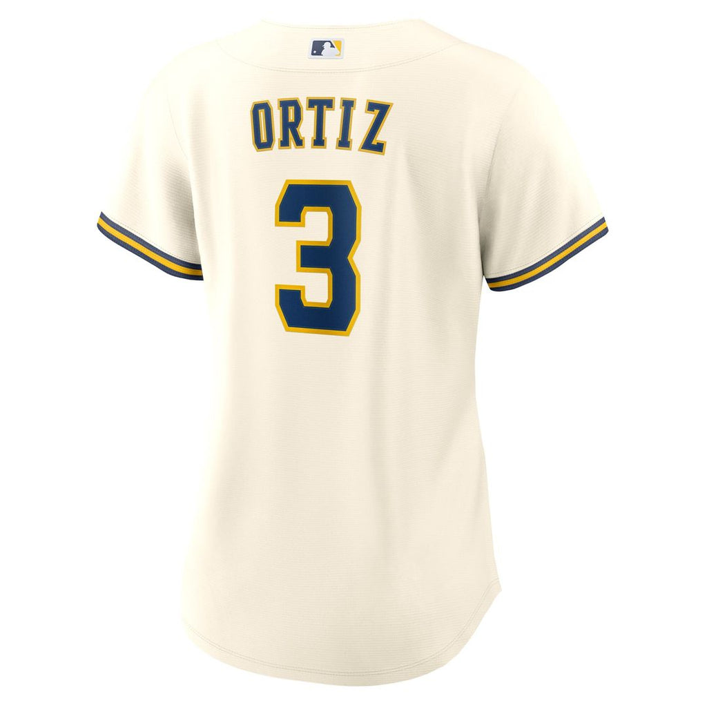 Joey Ortiz Milwaukee Brewers Nike Women's Home Replica Jersey - Cream Official MLB Team Apparel Baseball Fan Gear