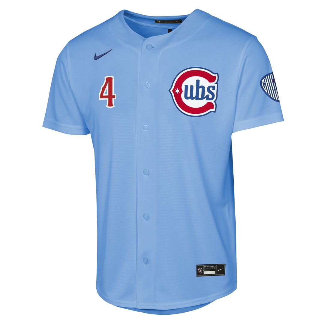 Pete Crow-Armstrong Chicago Cubs Nike Youth Alternate 2 Stadium Jersey - Light Blue Official MLB Team Apparel Baseball Fan Gear