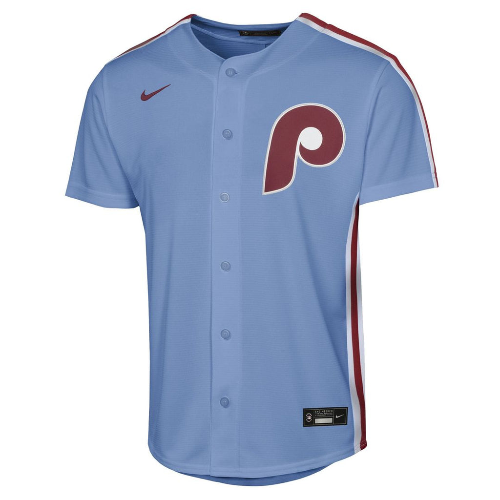 Bryce Harper Philadelphia Phillies Nike Youth Alternate Replica Jersey - Light Blue Official MLB Team Apparel Baseball Fan Gear