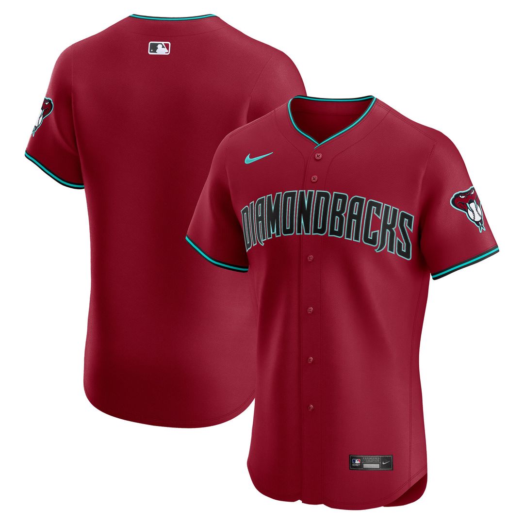 Arizona Diamondbacks Nike Alternate 2 Elite Jersey - Red Official MLB Team Apparel Baseball Fan Gear