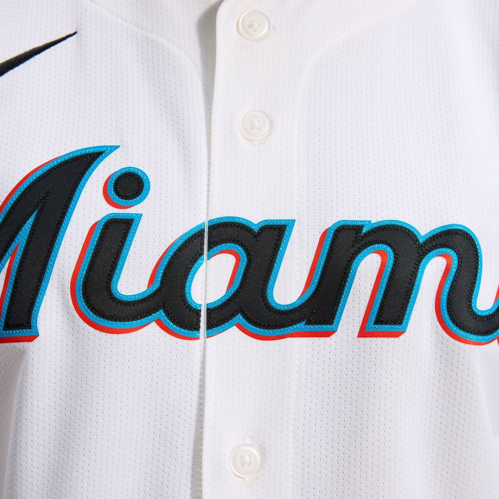 Miami Marlins Nike Home Limited Jersey - White Official MLB Team Apparel Baseball Fan Gear
