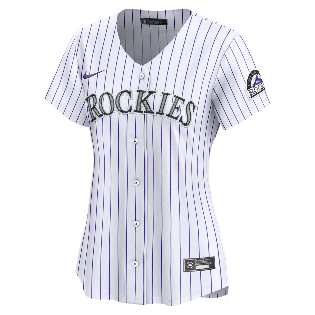 Colorado Rockies Nike Women's Home Limited Jersey - White Official MLB Team Apparel Baseball Fan Gear