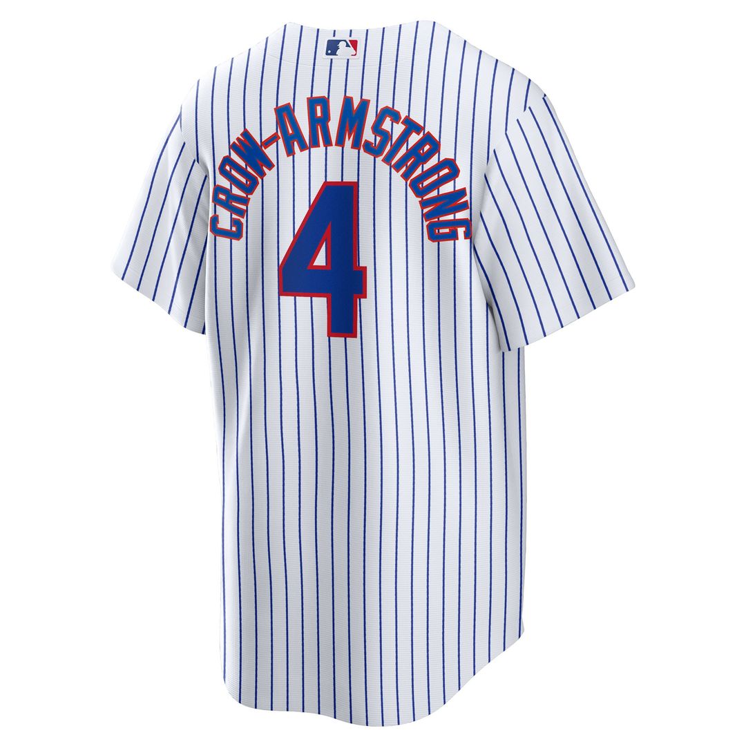 Pete Crow-Armstrong Chicago Cubs Nike Home Replica Jersey - White Official MLB Team Apparel Baseball Fan Gear