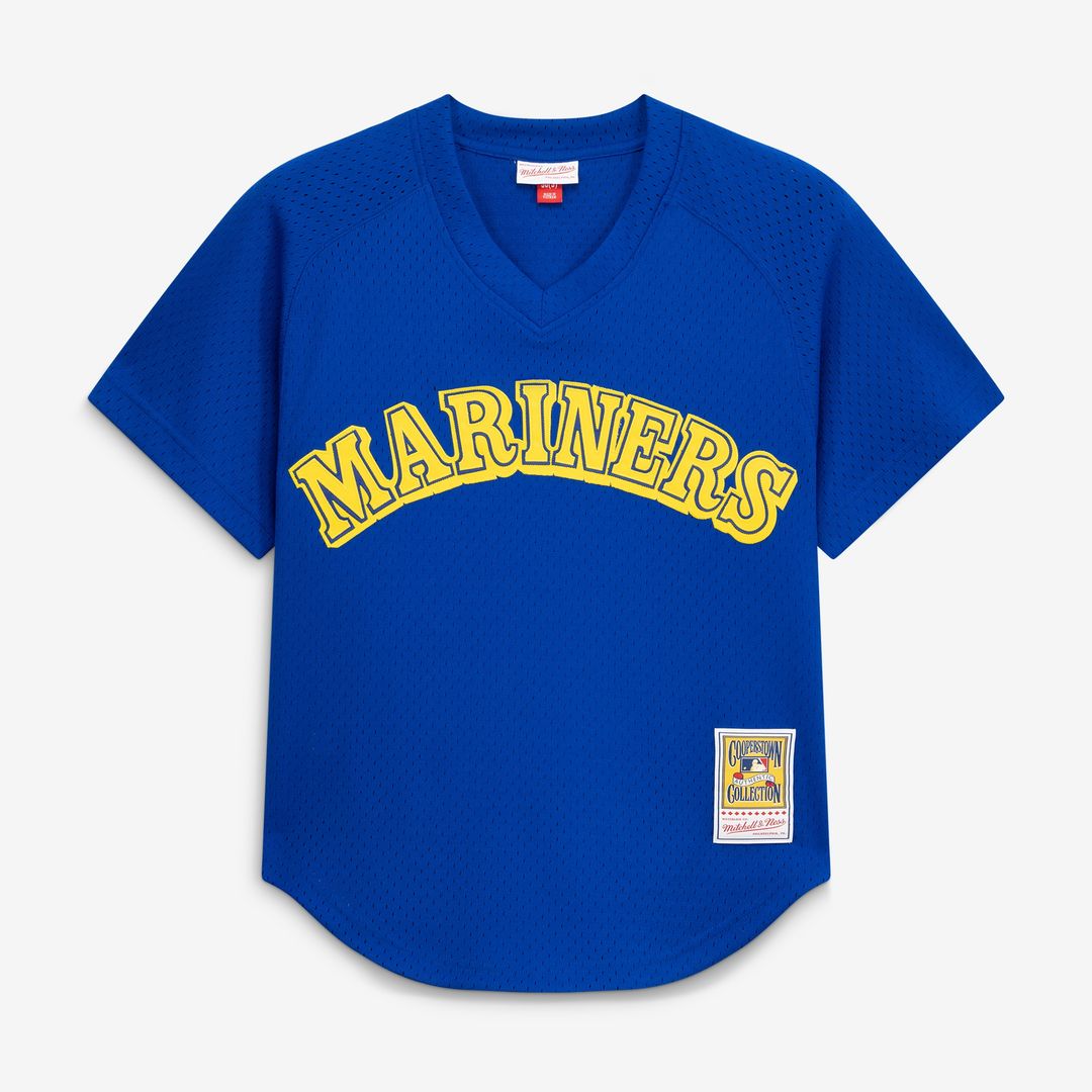 Ken Griffey Jr. Seattle Mariners Mitchell & Ness Authentic Batting Practice Jersey - Royal Official MLB Team Apparel Baseball Fan Gear