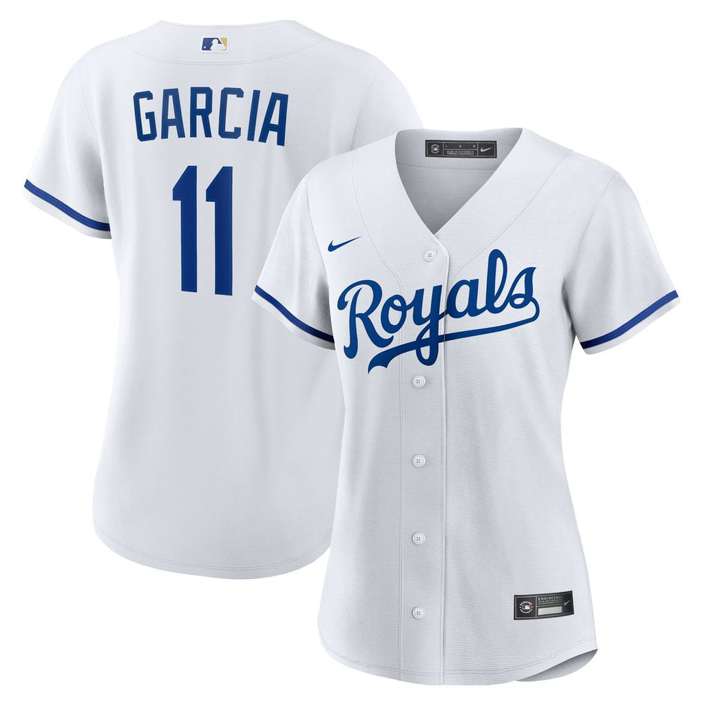 Maikel Garcia Kansas City Royals Nike Women's Home Replica Jersey - White Official MLB Team Apparel Baseball Fan Gear