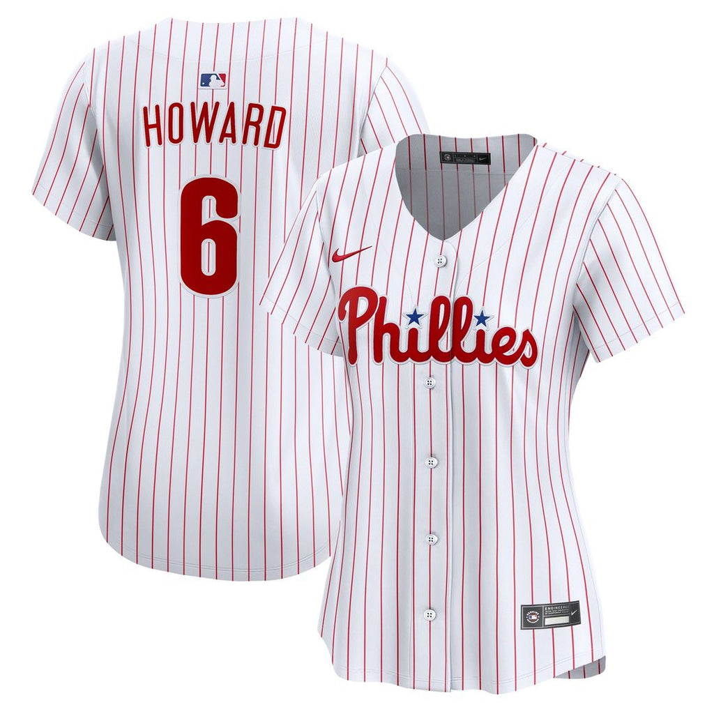 Ryan Howard Philadelphia Phillies Nike Women's Limited Jersey - White Official MLB Team Apparel Baseball Fan Gear