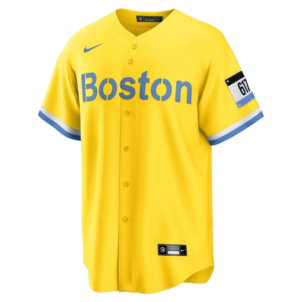 David Ortiz Boston Red Sox Nike Retired Player City Connect Replica Jersey - Gold Official MLB Team Apparel Baseball Fan Gear