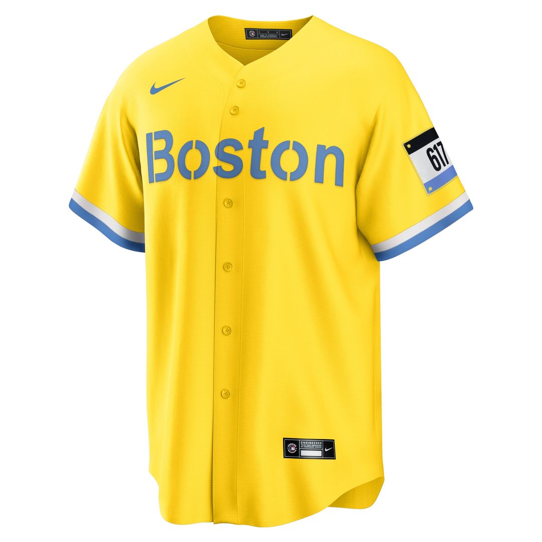 David Ortiz Boston Red Sox Nike Retired Player City Connect Replica Jersey - Gold Official MLB Team Apparel Baseball Fan Gear