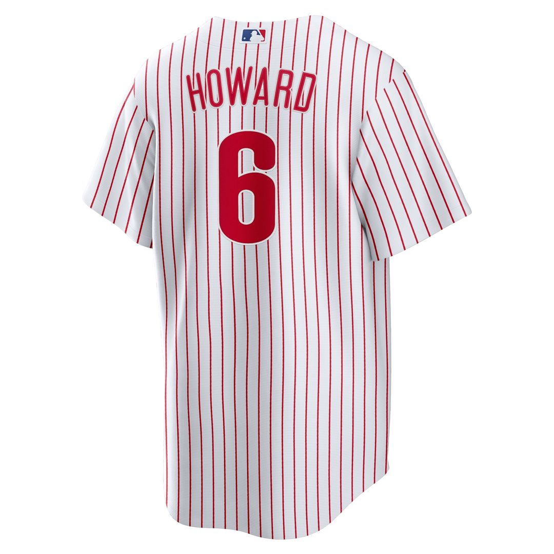 Ryan Howard Philadelphia Phillies Nike Replica Player Jersey - White Official MLB Team Apparel Baseball Fan Gear