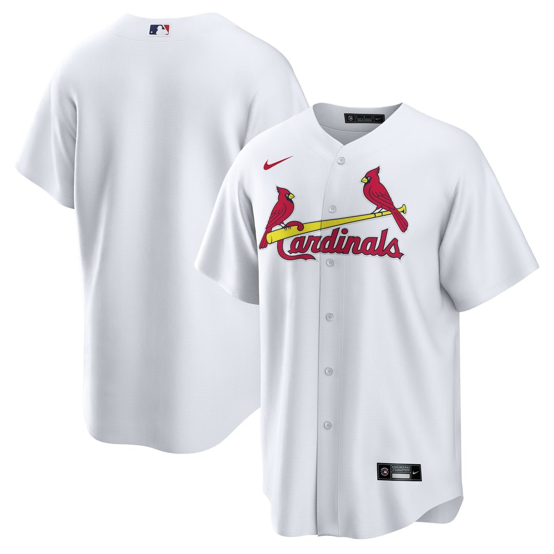 St. Louis Cardinals Nike Home Replica Team Jersey - White Official MLB Team Apparel Baseball Fan Gear