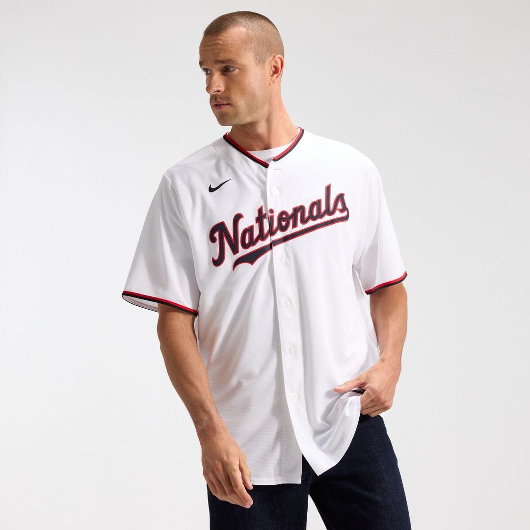 CJ Abrams Washington Nationals Nike Home Replica Jersey - White Official MLB Team Apparel Baseball Fan Gear