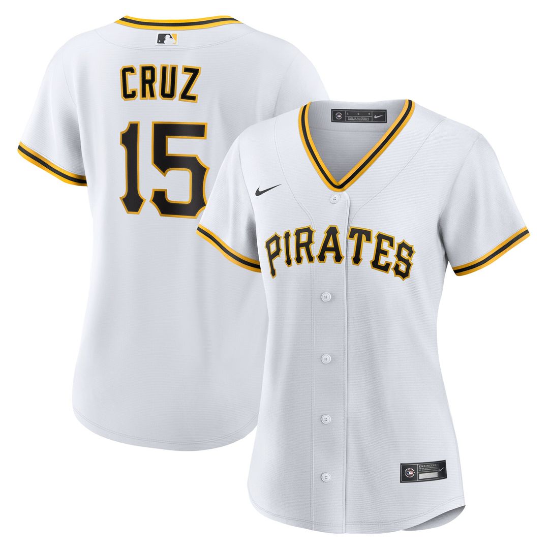 Oneil Cruz Pittsburgh Pirates Nike Women's Home Replica Jersey - White Official MLB Team Apparel Baseball Fan Gear