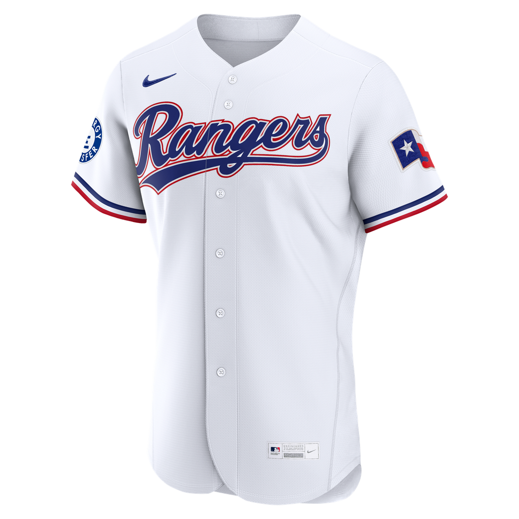Corey Seager Texas Rangers Nike Home Authentic Sponsor Patch Jersey - White Official MLB Team Apparel Baseball Fan Gear