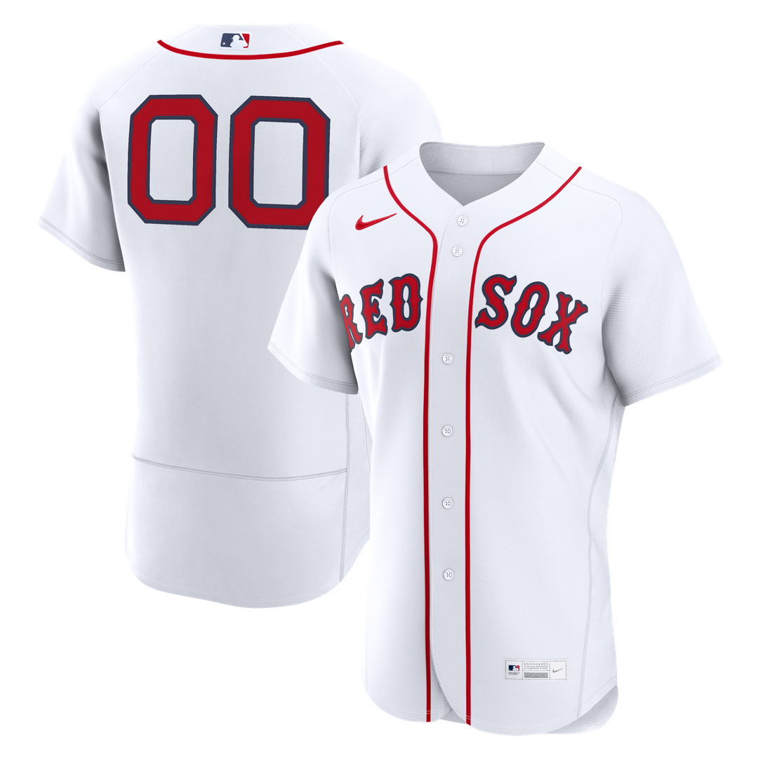 Boston Red Sox Nike Home Authentic Custom Jersey - White Official MLB Team Apparel Baseball Fan Gear