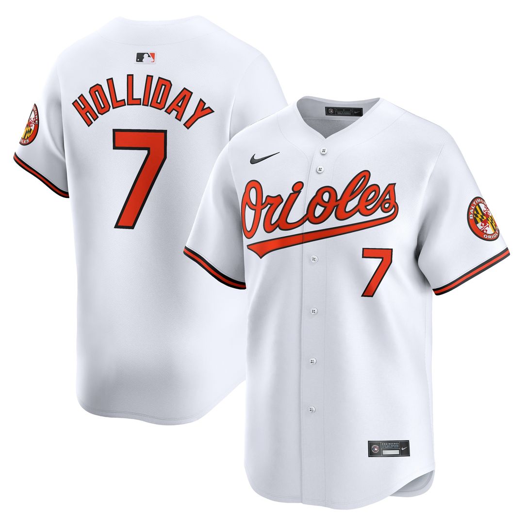 Jackson Holliday Baltimore Orioles Nike Home Limited Player Jersey - White Official MLB Team Apparel Baseball Fan Gear