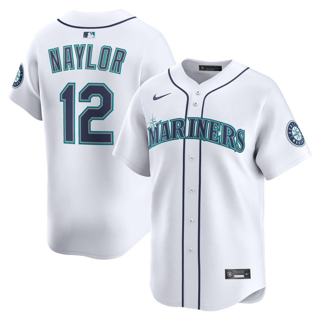 Josh Naylor Seattle Mariners Nike Home Limited Jersey - White Official MLB Team Apparel Baseball Fan Gear