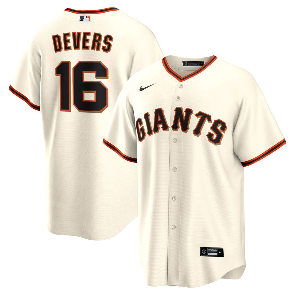 Rafael Devers San Francisco Giants Nike Home Replica Player Jersey - White Official MLB Team Apparel Baseball Fan Gear