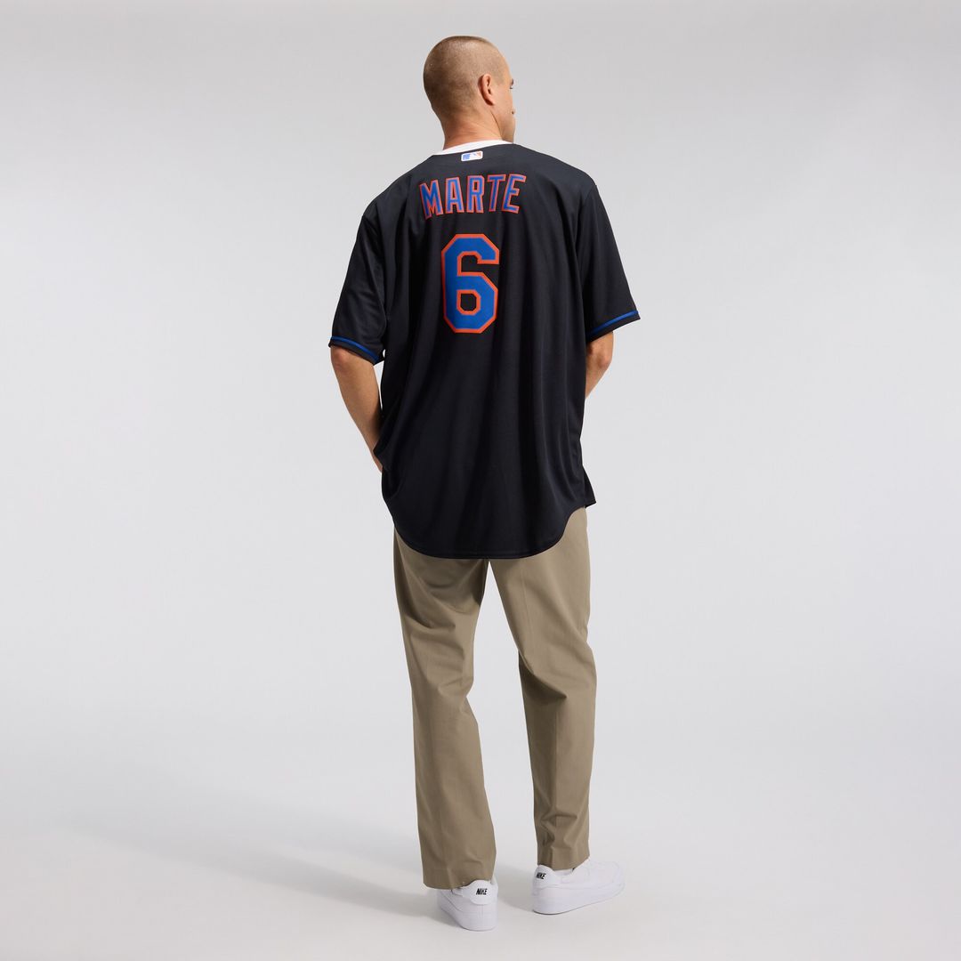 Starling Marte New York Mets Nike Alternate Replica Jersey - Black Official MLB Team Apparel Baseball Fan Gear