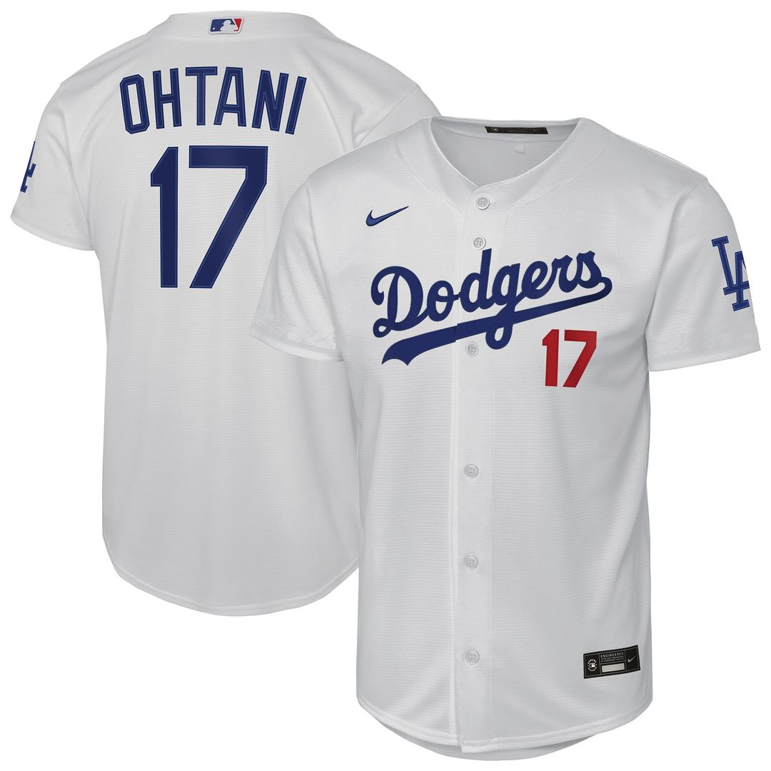 Shohei Ohtani Los Angeles Dodgers Nike Youth Home Stadium Jersey - White Official MLB Team Apparel Baseball Fan Gear