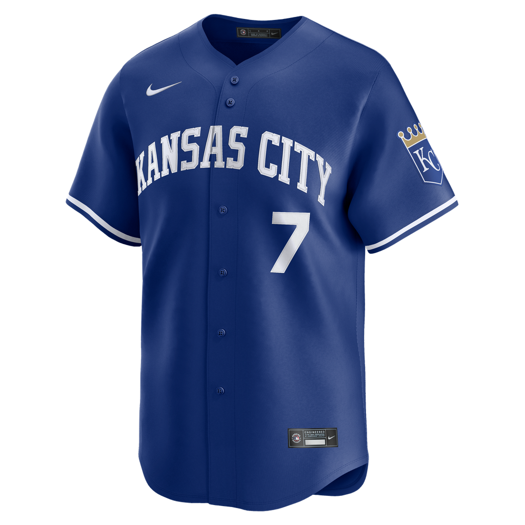 Bobby Witt Jr. Kansas City Royals Nike Alternate 2 Limited Player Jersey - Royal Official MLB Team Apparel Baseball Fan Gear