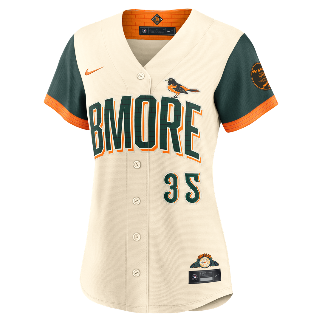 Adley Rutschman Baltimore Orioles Nike Women's 2026 City Connect Stadium Jersey - Cream Official MLB Team Apparel Baseball Fan Gear