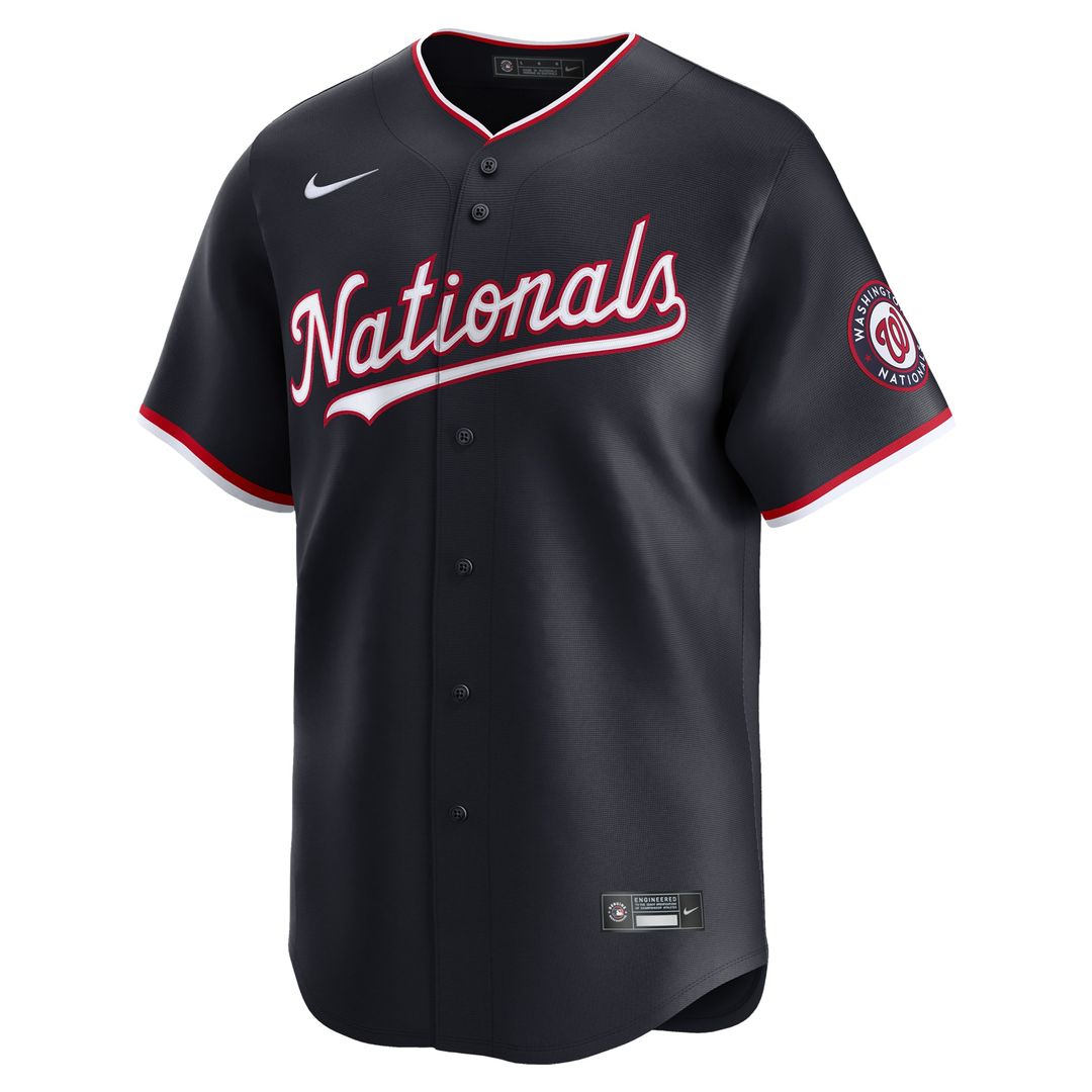 Washington Nationals Nike Alternate Limited Custom Jersey - Navy Official MLB Team Apparel Baseball Fan Gear