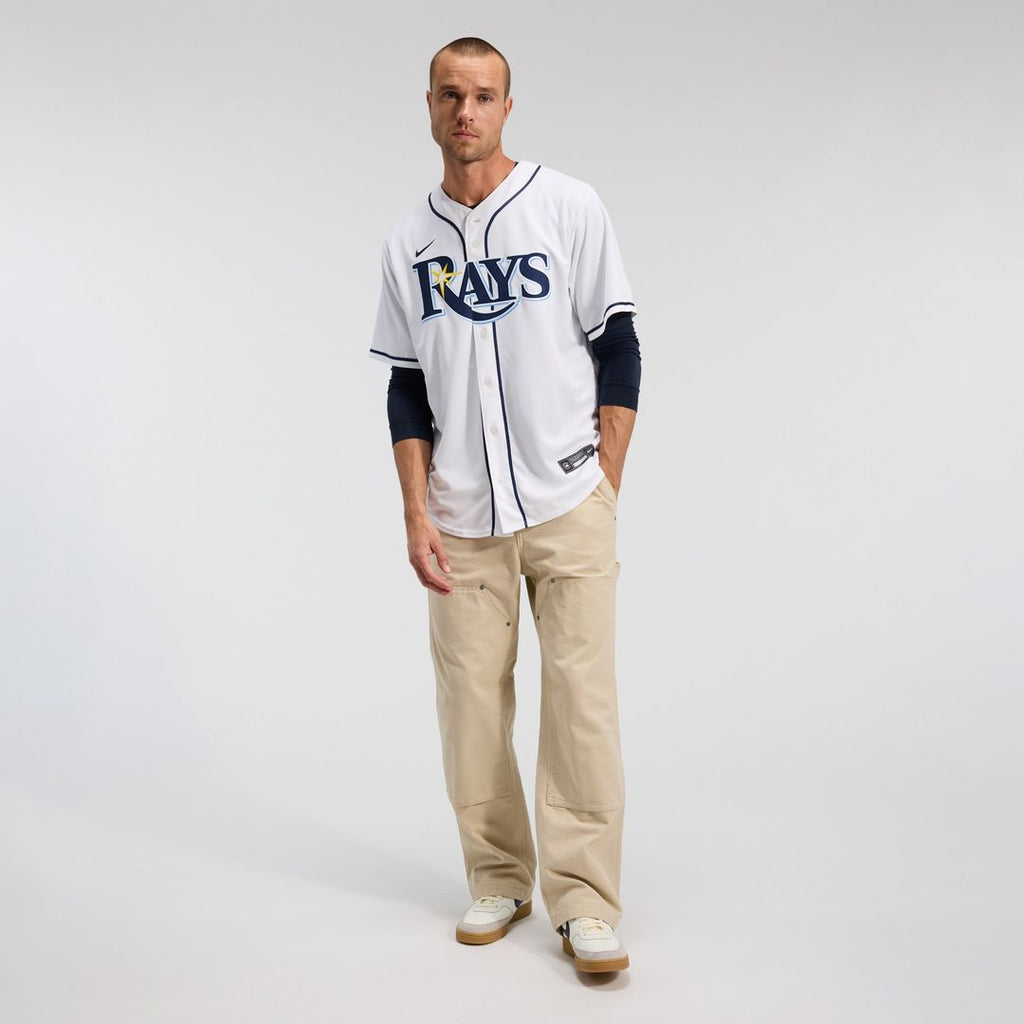 Yandy Díaz Tampa Bay Rays Nike Home Replica Jersey - White Official MLB Team Apparel Baseball Fan Gear
