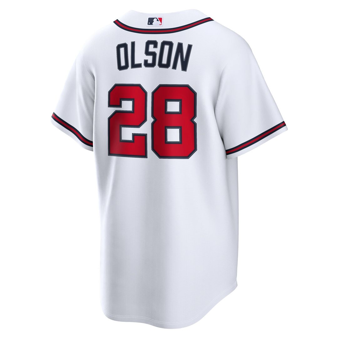 Matt Olson Atlanta Braves Nike Home Replica Jersey - White Official MLB Team Apparel Baseball Fan Gear