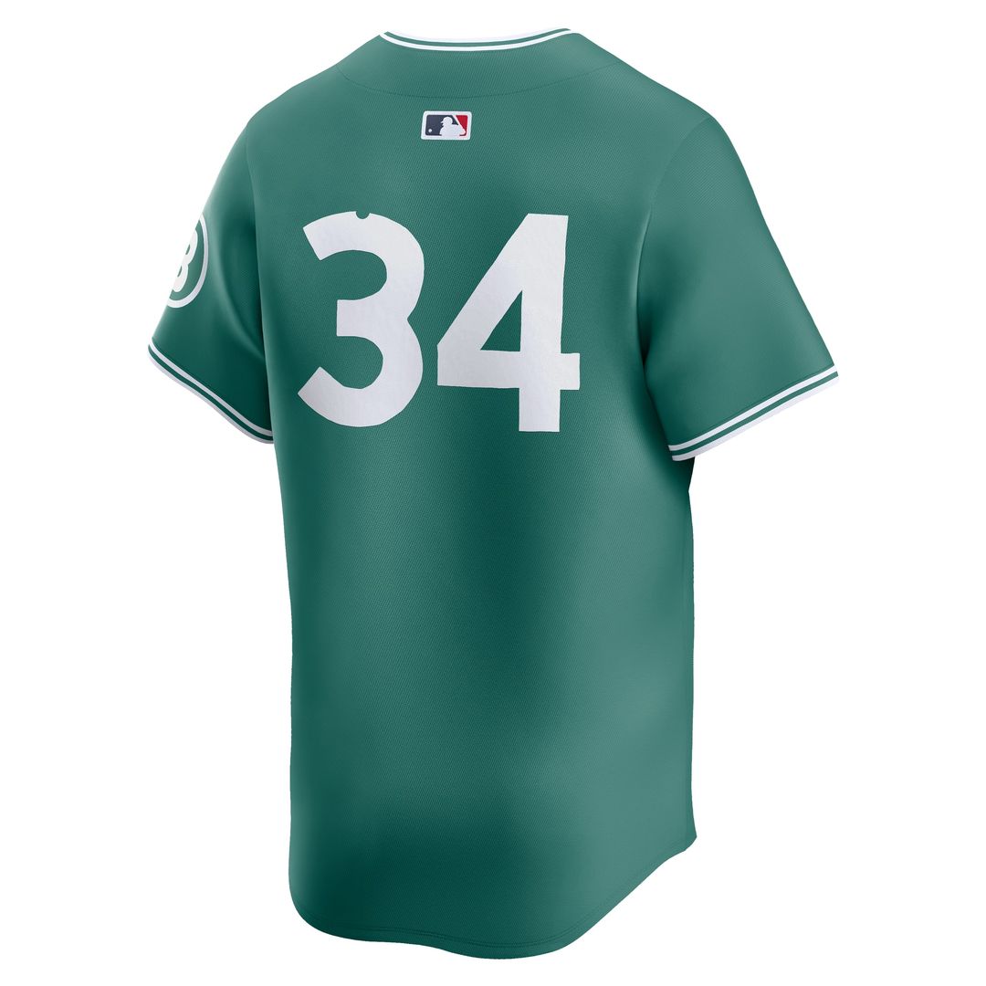 David Ortiz Boston Red Sox Nike 2025 City Connect Limited Retired Player Jersey - Green Official MLB Team Apparel Baseball Fan Gear