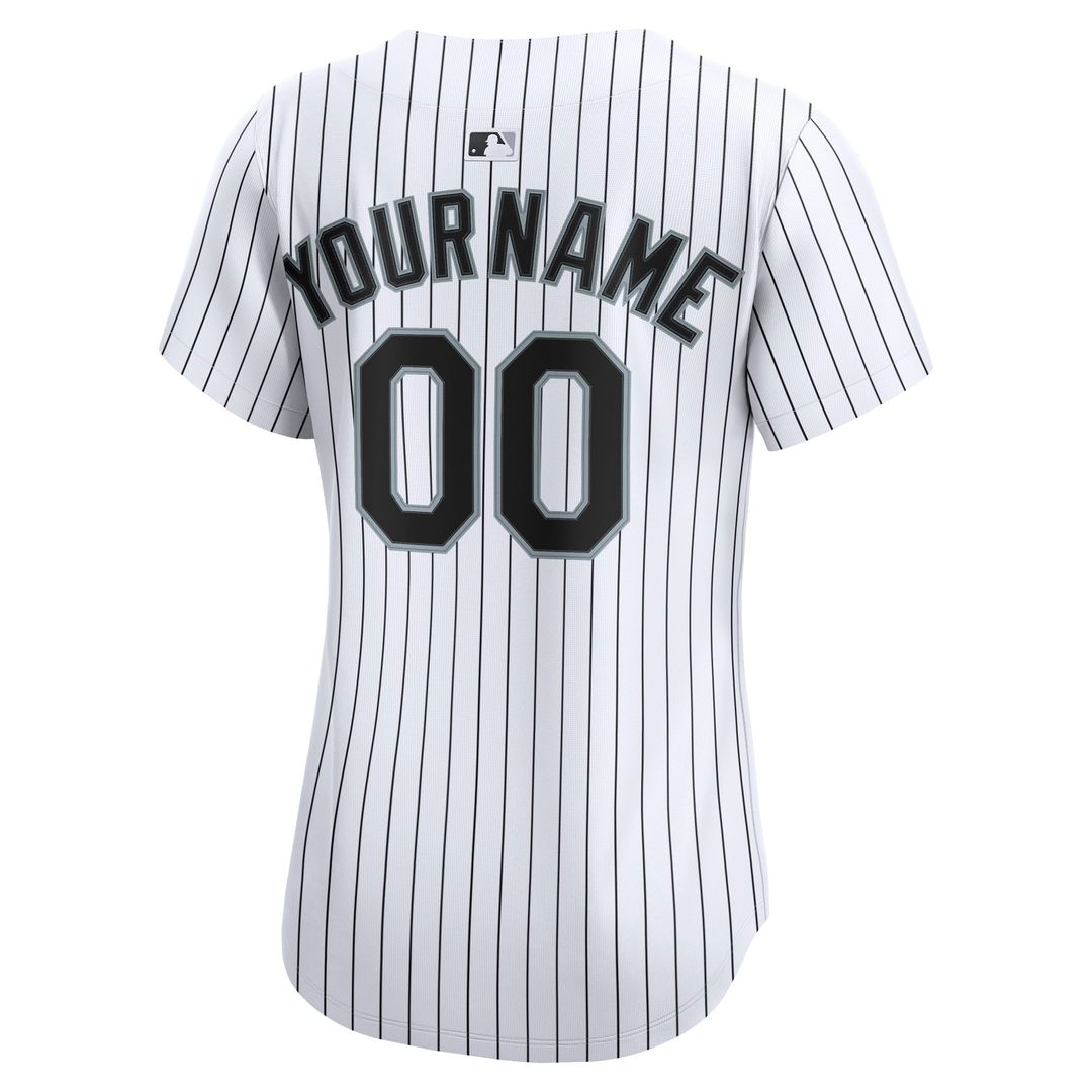 Chicago White Sox Nike Women's Home Limited Custom Jersey - White Official MLB Team Apparel Baseball Fan Gear
