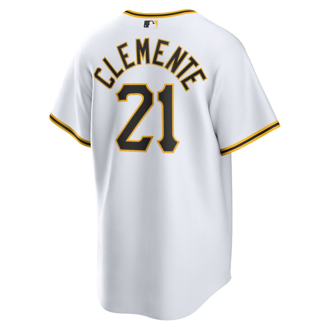 Roberto Clemente Pittsburgh Pirates Nike Home Replica Player Name Jersey - White Official MLB Team Apparel Baseball Fan Gear