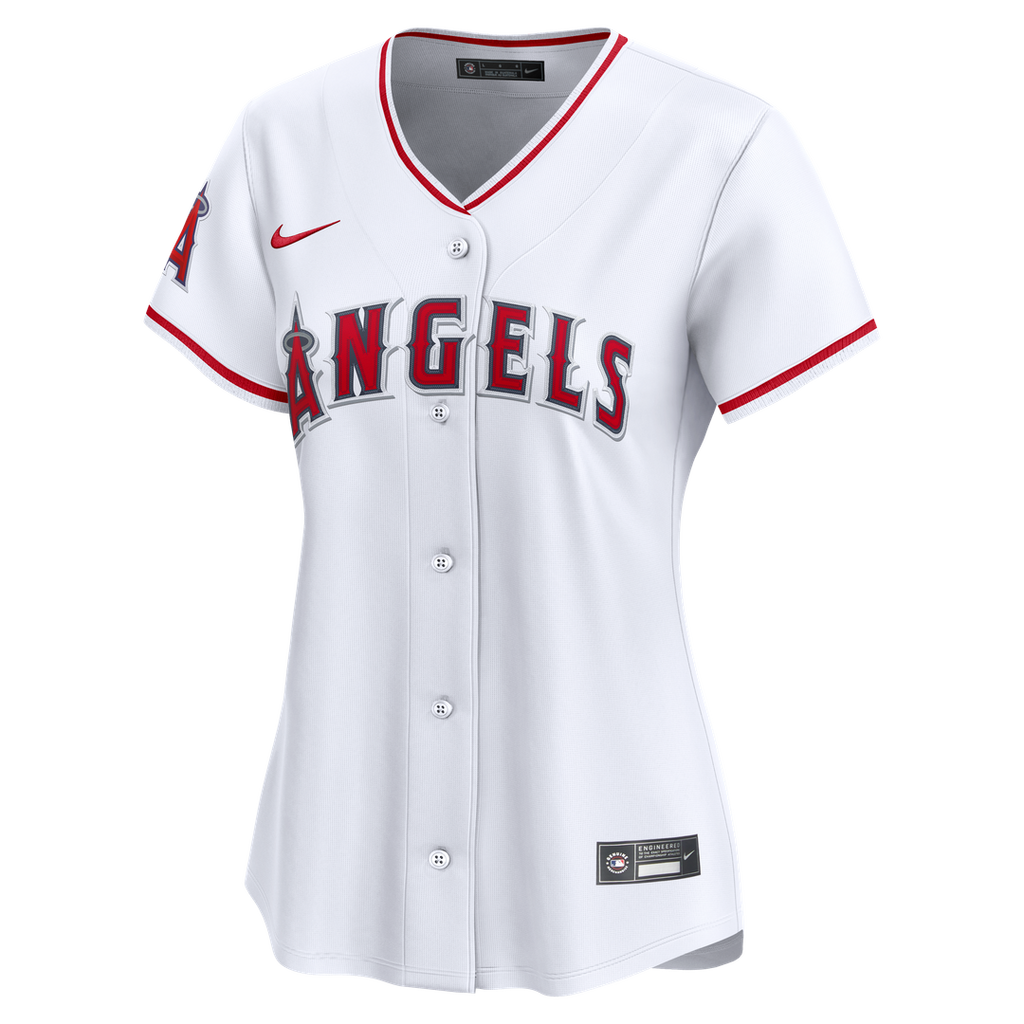 Los Angeles Angels Nike Women's Home Limited Jersey - White Official MLB Team Apparel Baseball Fan Gear