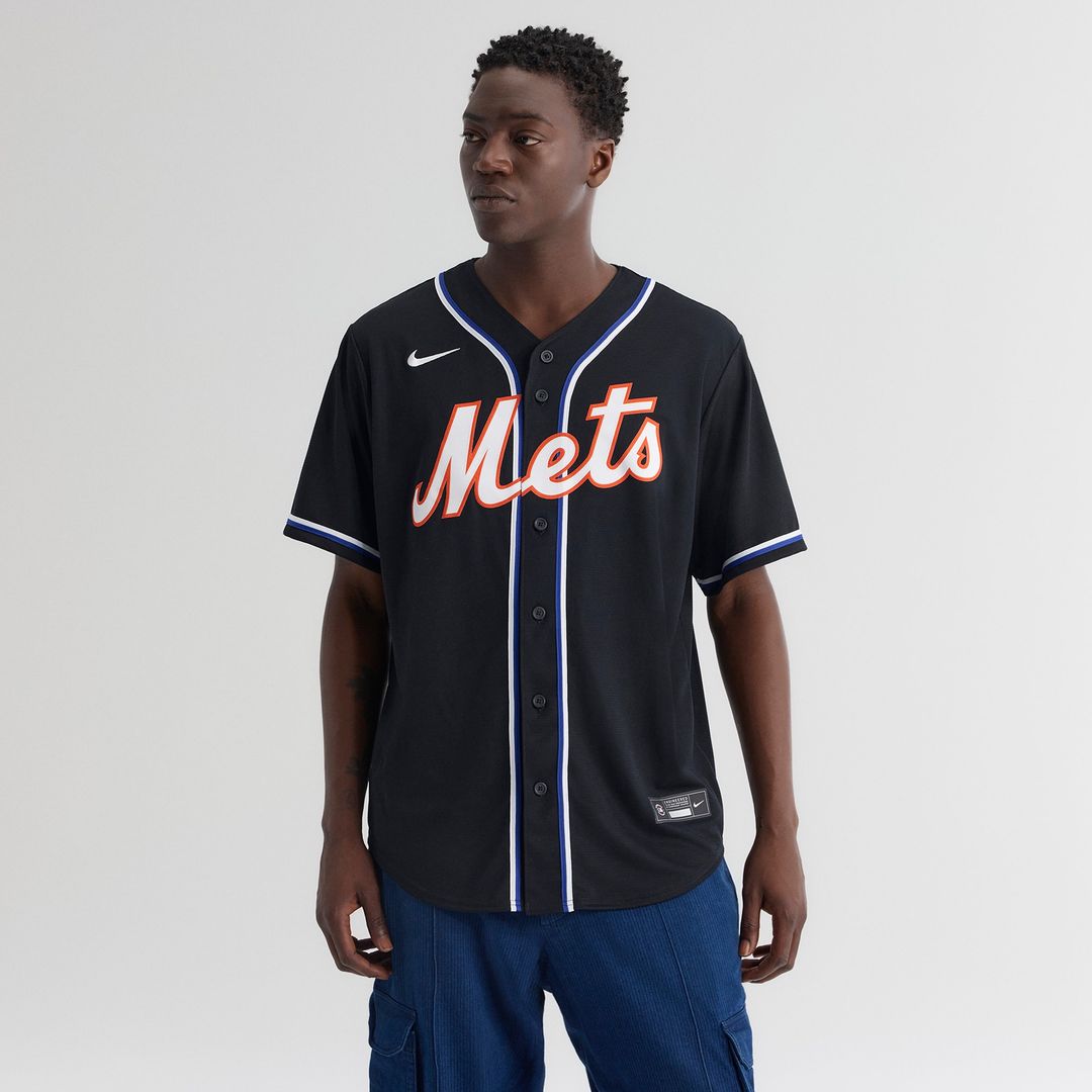 Juan Soto New York Mets Nike Fashion Replica Black Out Jersey Official MLB Team Apparel Baseball Fan Gear