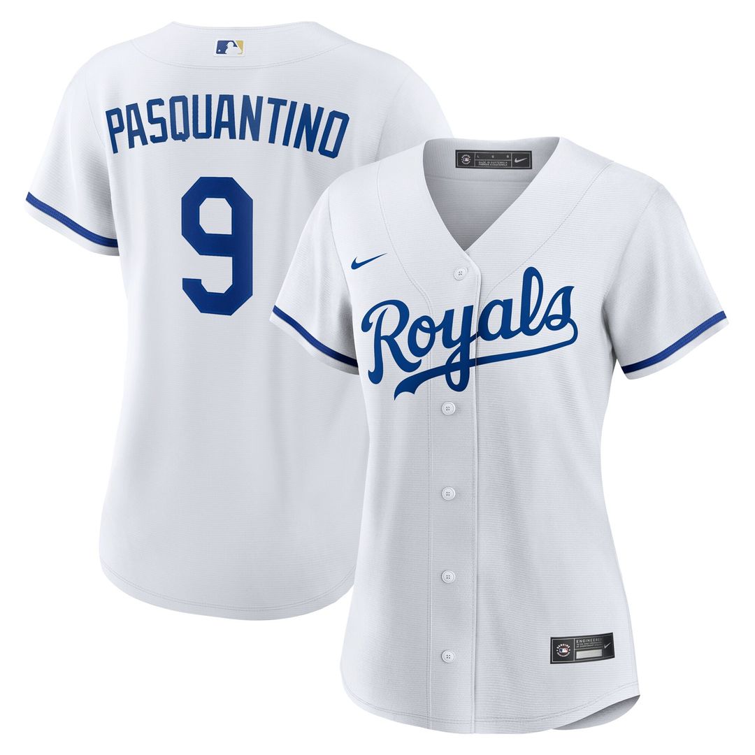 Vinnie Pasquantino Kansas City Royals Nike Women's Home Replica Jersey - White Official MLB Team Apparel Baseball Fan Gear