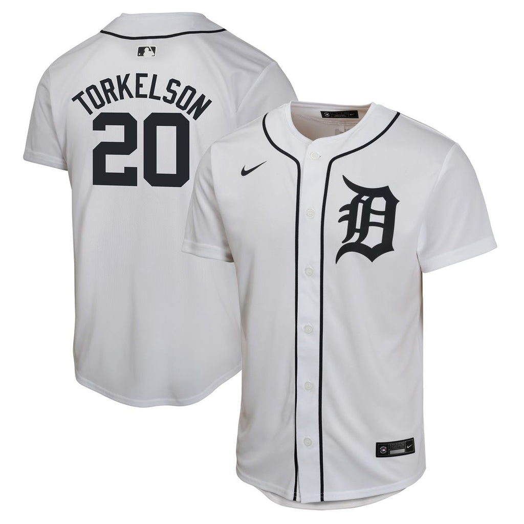 Spencer Torkelson Detroit Tigers Nike Youth Home Game Player Jersey - White Official MLB Team Apparel Baseball Fan Gear