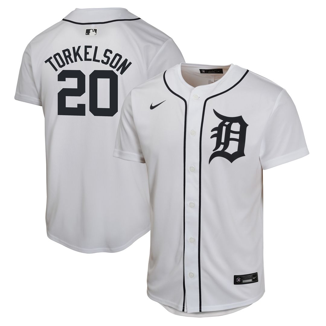 Spencer Torkelson Detroit Tigers Nike Youth Home Game Player Jersey - White Official MLB Team Apparel Baseball Fan Gear