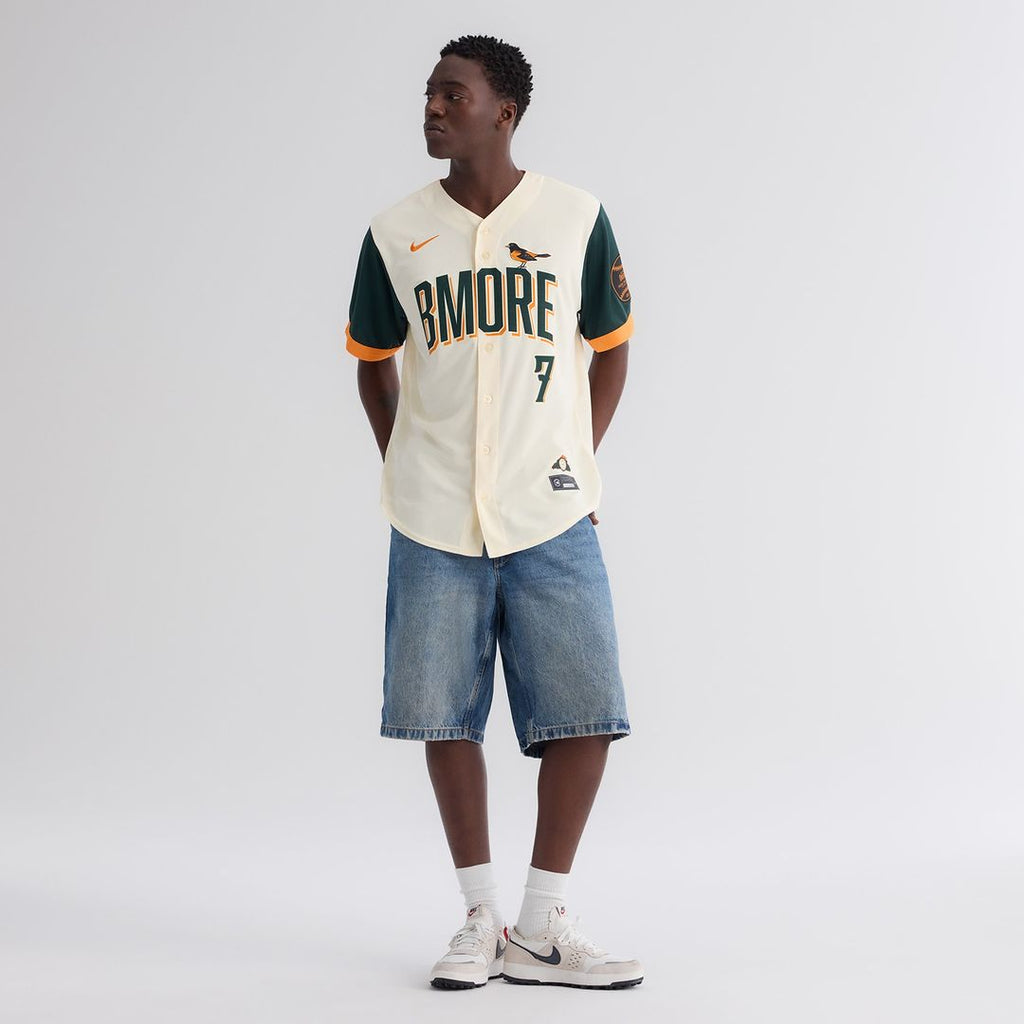 Jackson Holliday Baltimore Orioles Nike 2026 City Connect Stadium Jersey - Cream Official MLB Team Apparel Baseball Fan Gear