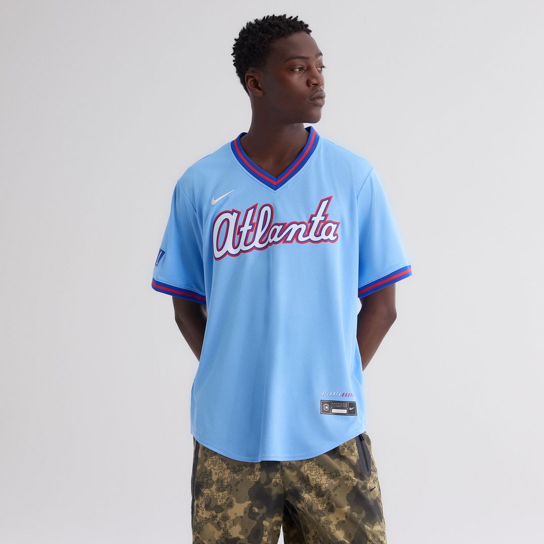 Atlanta Braves Nike 2026 City Connect Stadium Jersey - Powder Blue Official MLB Team Apparel Baseball Fan Gear